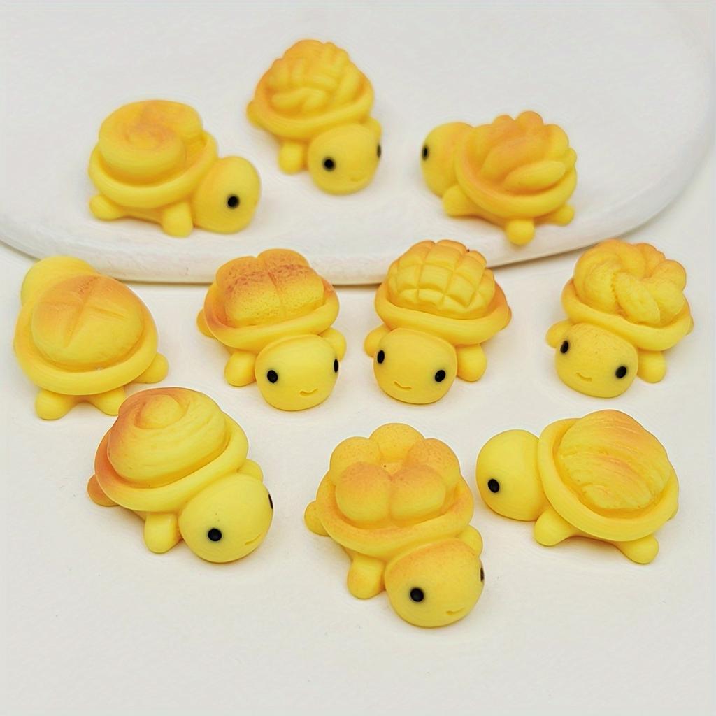 10 adorable and exquisite bread turtles, lucky turtle pendants, glowing turtle jewelry making and decoration accessories, DIY de