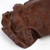Brown Cowhide Fine Grain Whole Retro Seat, Sofa Bench Renovation, Top Layer Leather Fabric, Oil Wax Cowhide Leather Material