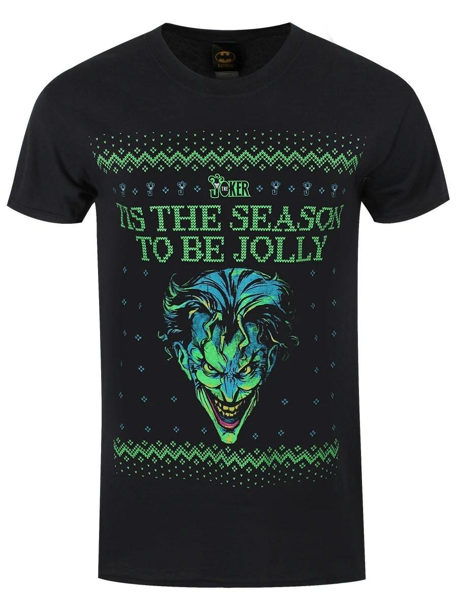 Mens T-shirt Batman The Joker T is The Season To Be Jolly Christmas S
