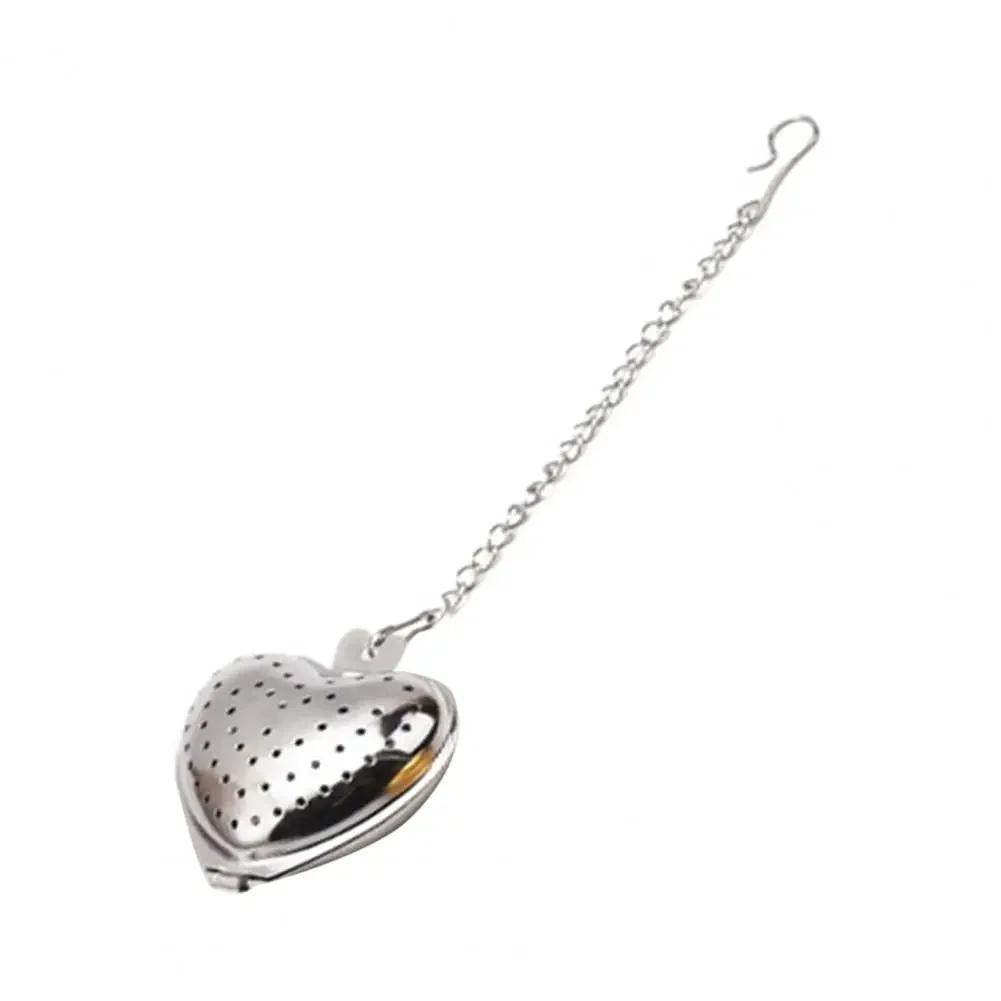 Tea Strainer Heart Shape Stainless Steel Tea Infuser Locking Spice Tea Ball Strainer Mesh Infuser Strainers Kitchen Accessories
