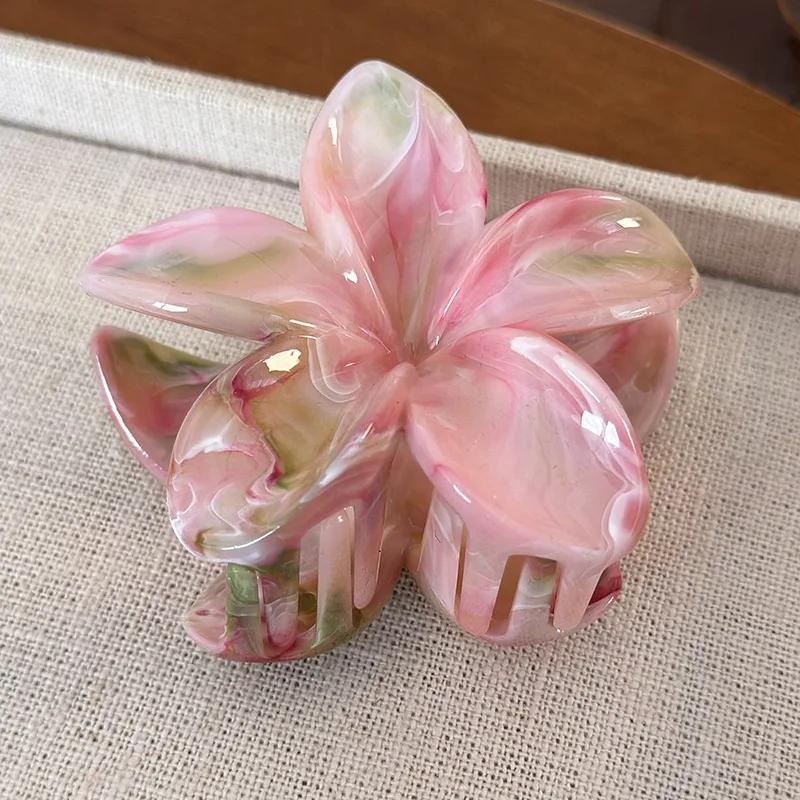 Flower Hair Claw Clip for Women Fashion Hair Clips Crab Clamp Barrettes Girls Hair Accessories Summer Shark Hairpin Headwear 1pc