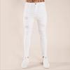 New Men's Trousers Hole Black Slim Fashion Worn Jeans Men's Trousers