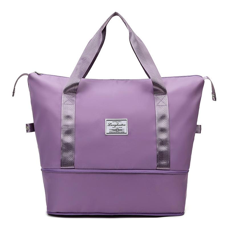 Expandable travel bag Hand-held wet and dry separation fitness bag Swimming yoga luggage bag Crossbody bag Travel bag