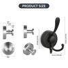 Pack of 4 Powerful Suction Hooks Luxurious Suction Cup Hooks for Tile Space Saving Bathroom Hanger Accessories