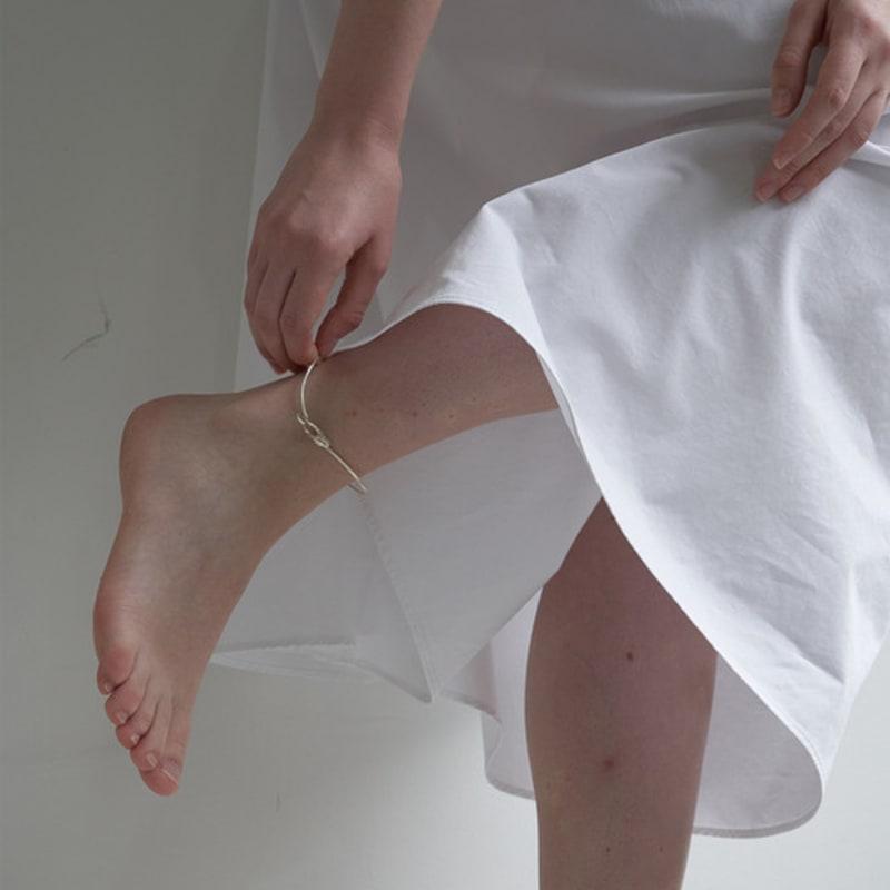 

SENSE OPTIC wavy anklet Silver