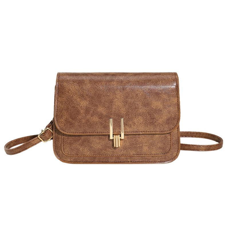

Retro Pu Women s Bag Fashion Casual Single Shoulder Bag With A Stylish And Trendy Design In Green коричневий