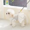 Checkered dog skirt - summer lightweight style - for small dogs and cats - pet clothing