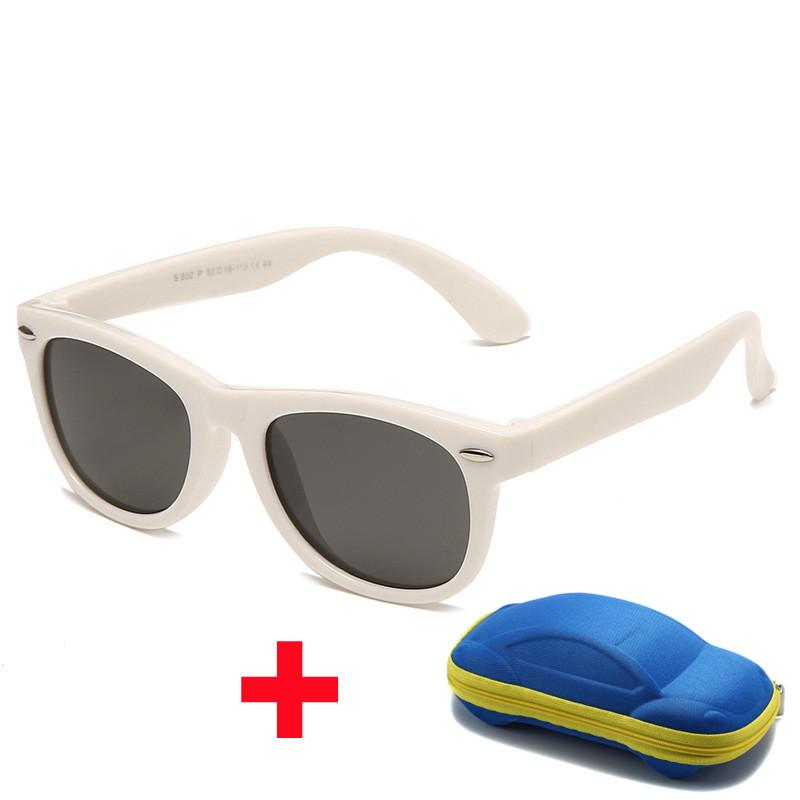 Children'S Silicone Sunglasses With Glasses Box Boys Girls Outdoor Goggles Sun Glasses Ac Lens Eyeglasses Baby Uv400 Eyewear
