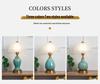 Retro American Ceramic Table Lamp: Modern Bedside Decoration for Master Bedroom