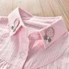 Girls' Cotton Lollipop Shirt - Spring/Autumn Korean-Style Doll Academic Fashion