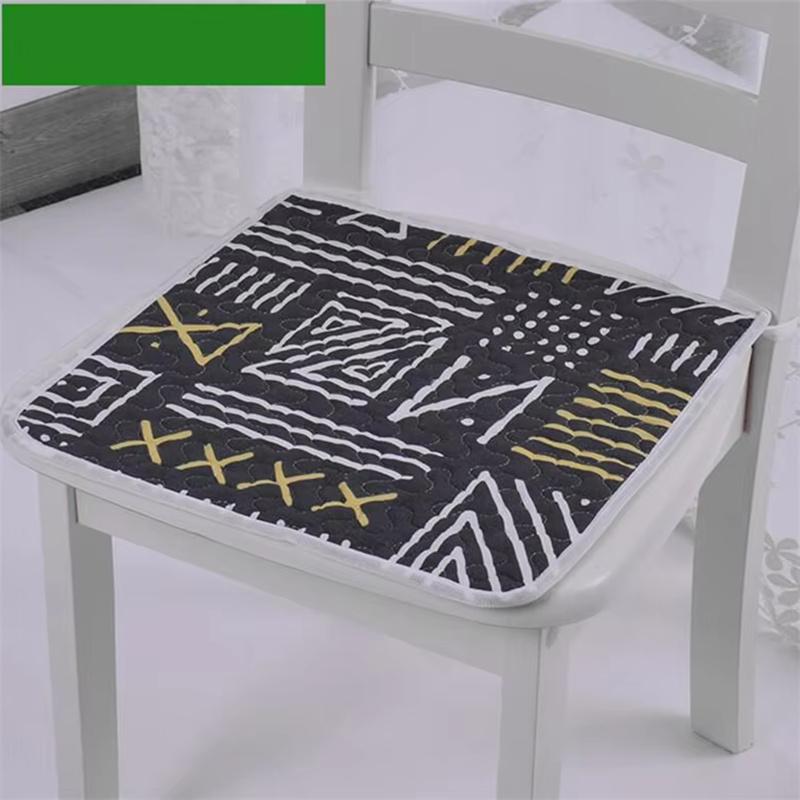 

Simple Thin Cotton Seat Pads Fashionable Printed Pattern Home Sitting Mats Living Room Dining Chair Anti slip Cushion