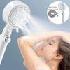Abs Handheld Showerhead With Powerful Water Pressure And Five Spray Modes For Bathroom