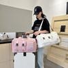 Large capacity wet and dry separation travel bag female portable messenger multi-functional yoga fitness bag business travel storage bag