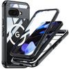 TPU Vollabdeckung Handyhülle Google Pixel 9A Mit MagSafe Kompatibilität Stoßfest Kratzfest Outdoor-Schutz Schwarz