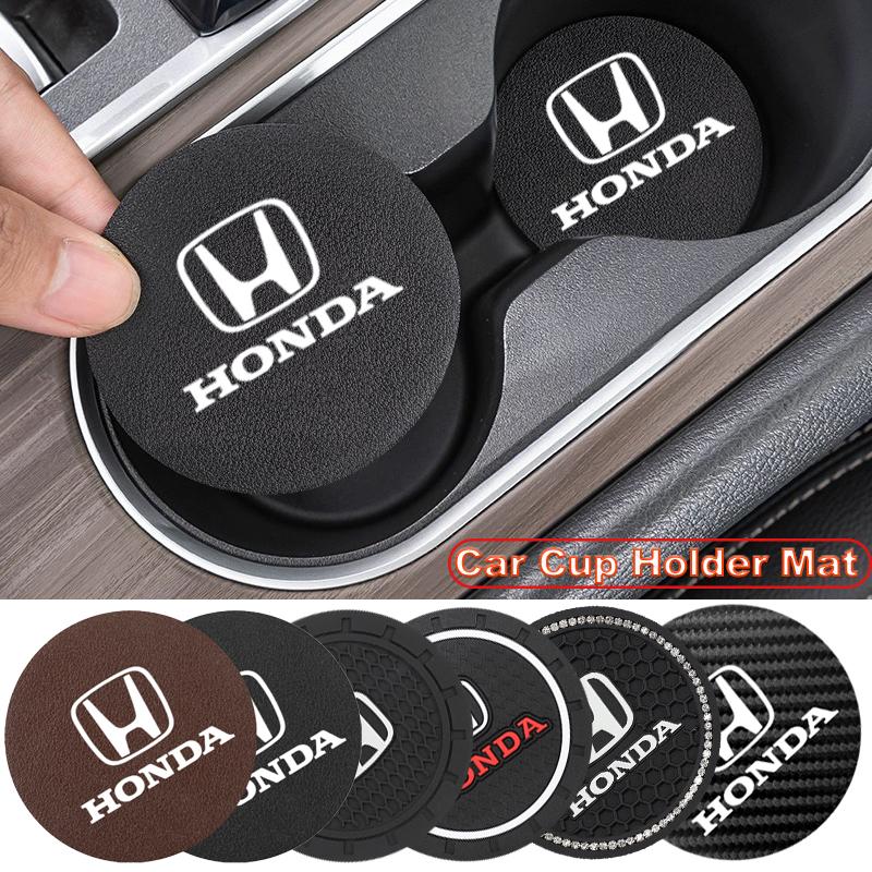 Honda Car Cup Holder Mat Exclusive Car Interior Water Cup Mat For Honda Civic FIT Accord Prelude CRV 5th City CRZ CRX Jazz HRV