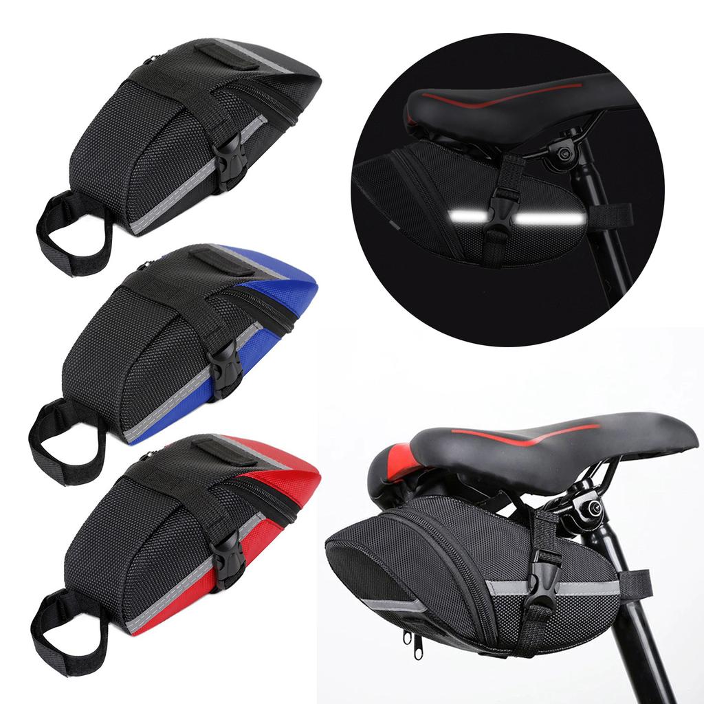 Road Bike Saddle Bag Small Bike Pouchs Tail Bag Cycling Seatpost Rear Bag Waterproof Bicycles Under Seat Bag Enduring