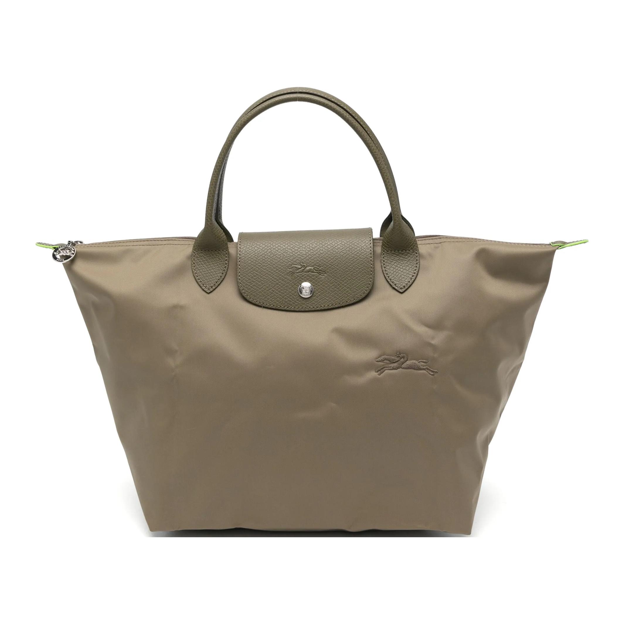 

Longchamp Le Pliage Foldable Printed Logo Nylon Tote Bag Medium Women tote bags Artichoke 1623919M04 Basic Set (Bag)