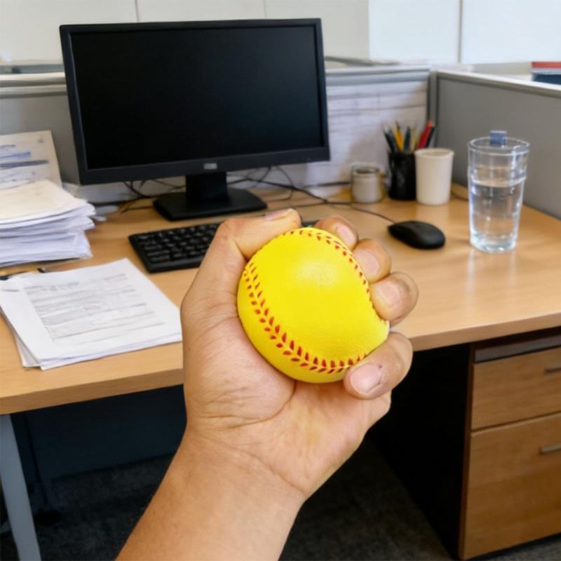 4Pcs Training Sport Batting Ball PU Soft Baseball Foam Softball Sports Fitness Equipment for Indoor Outdoor