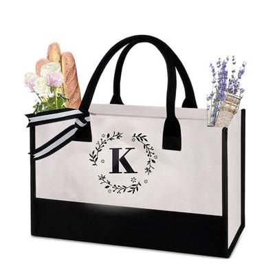 Comoda borsa per la spesa con lettera stampata resistente all'usura