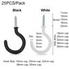 Coated Ceiling Hanger Hardware Tool Dipping Cup Hooks Kitchen Loop Peg Mug Shouldered Screws
