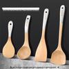 Beech Wood High-Temperature Resistant Spatula Set for Non-Stick Pans