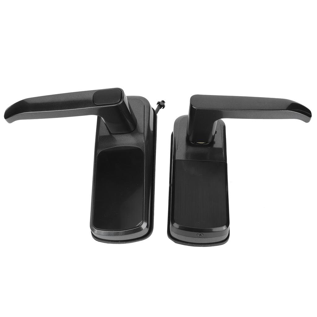 Smart Door Lock Bluetooth APP Cards Password Keypad Mechanical Key Security Home ImprovementBlack