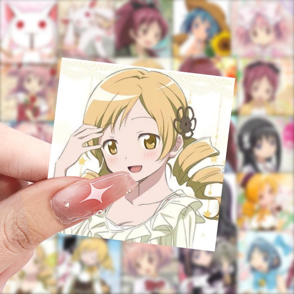 59 Madoka Magica Stickers Featuring Homura & Sayaka for iPad Journaling & Decoration, Waterproof