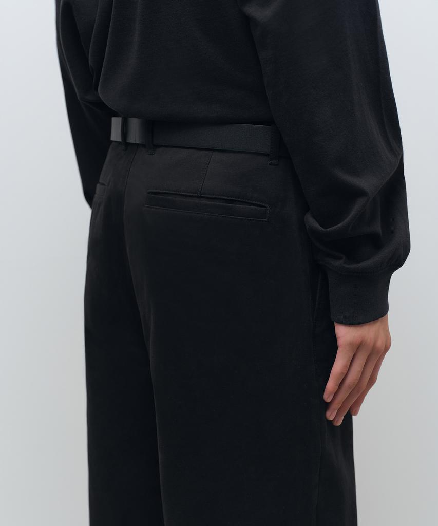 MUSINSA STANDARD Brushed Regular Fit Chino Pants [Black]