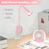 LED Flexible Gooseneck Wall-Mounted Reading Lamp, Dimmable & 3 Color Temperature Book Light for Desk or Bedside, Study Light