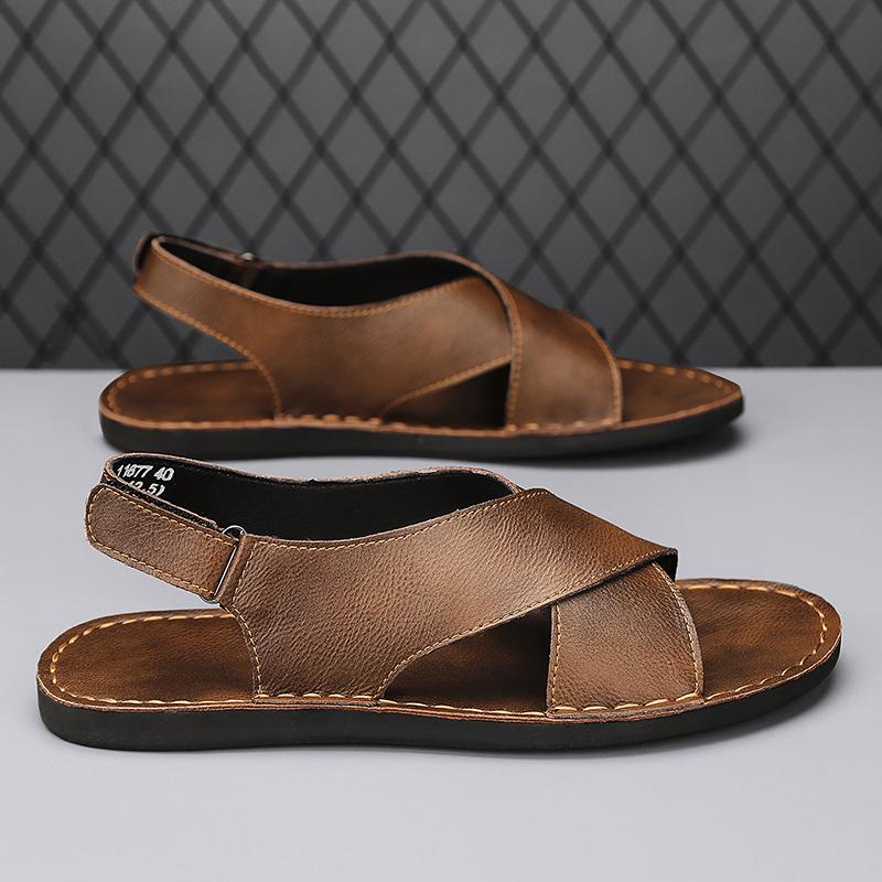 Sandales Homme Été Chaussures Homme Jeune Chaussures de Plage Légères Respirantes Pantoufles Sandale Homme Basse Chaussures Homme