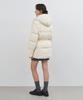 MONGDOL Duck Down String Belted Half Padded Jacket Cream Mdjp025Cream
