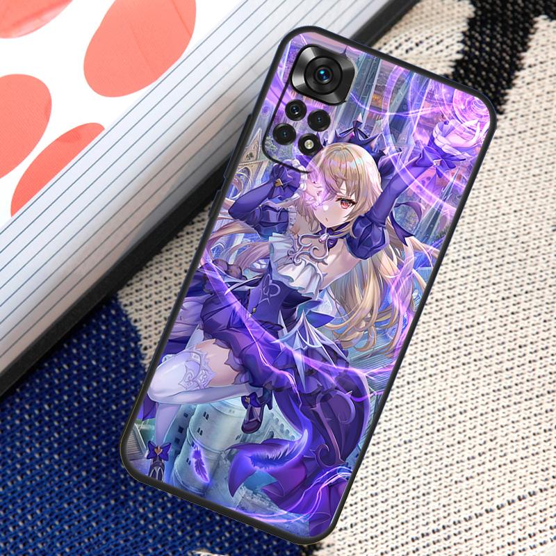 Husă Anime Genshin Impact Fischl pentru Xiaomi Redmi Note 12 11 10 9 8 Pro Note 8T 9S 10S 11S Redmi 10 10C 12C 9C