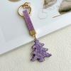 Christmas Tree Santa Claus Keychain Cane Metal Xmas Pendant  Christmas Gifts