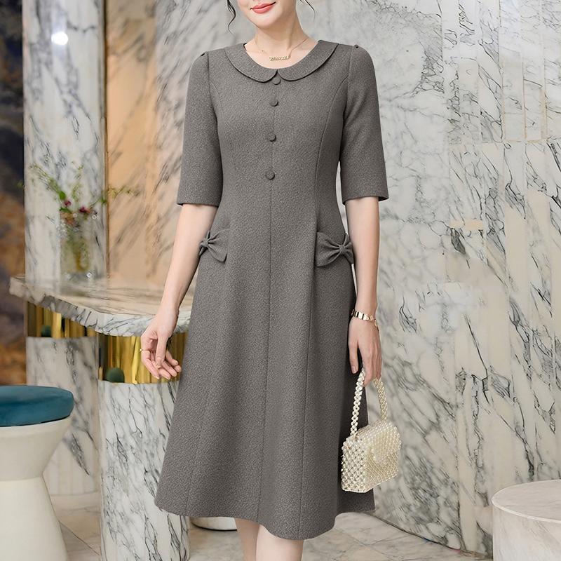 ZANZEA Women Casual Doll Collar Summer Short Sleeve Dress