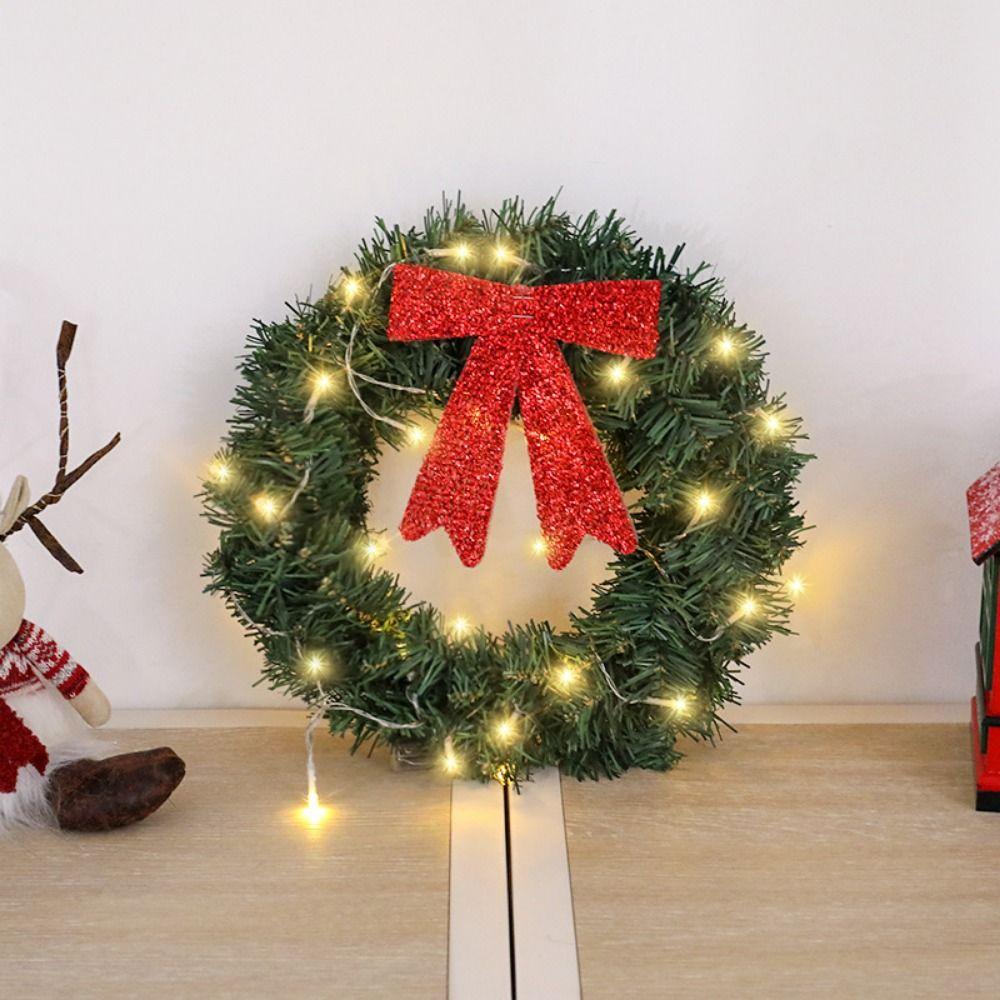 Artificial Christmas Wreath Exquisite Window Hanging Decor Christmas Garlands  Home Decoration