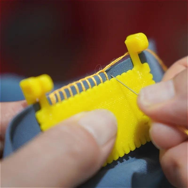 1pc Easy Sewing Guide for Beginners & Seniors - Plastic Hand Sewing Tool with 4mm & 3mm Spacing for DIY Crafting