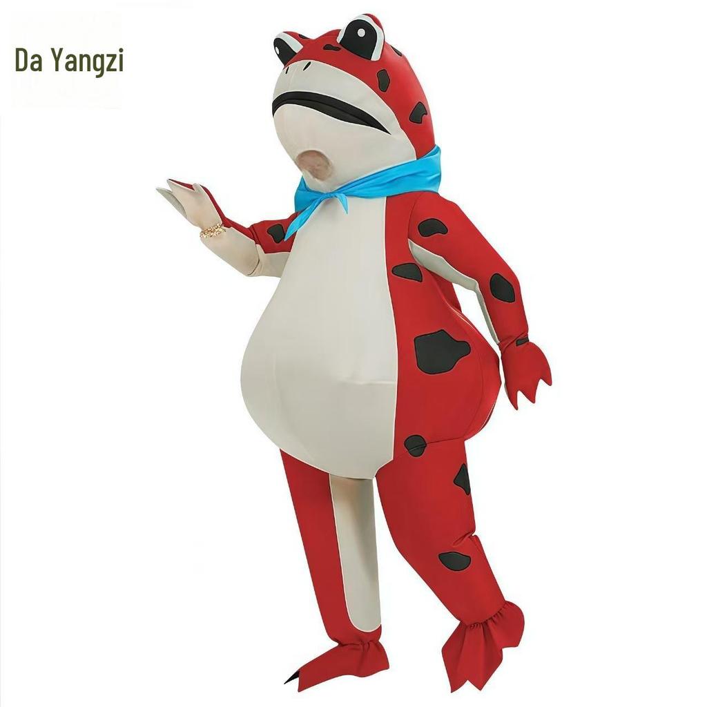 Frog Inflatable Costume: Cartoon Doll Toad Spirit Performance Outfit