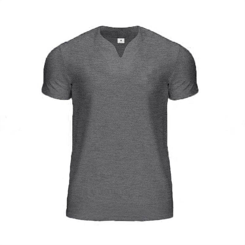New Men'S Polo Shirt Made Of Pure Cotton With Dropped Shoulders High-Quality Loose Fit For Fitness Versatile For Daily Exercise Short Sleeved Casual