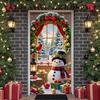 Christmas Decor Display Festive Decor Holiday Display Xmas Decoration Banner Snowman Design Festive Display For Winter Xmas