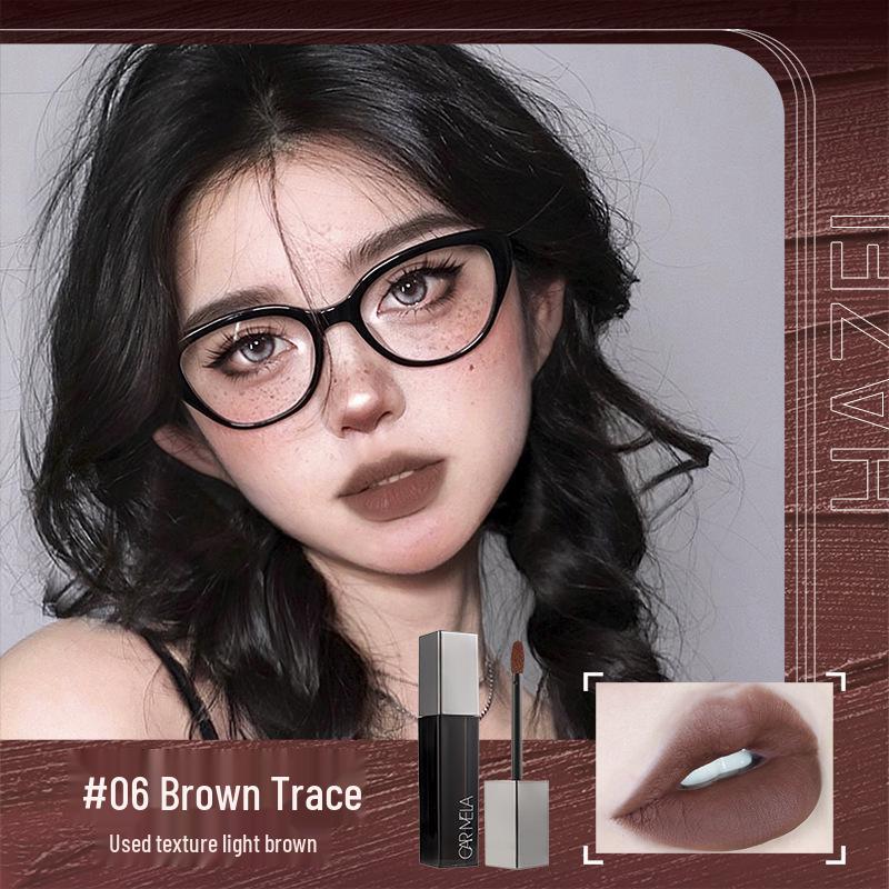 CARMELA Lipstick K04 Milk Coffee Matte Lip Glaze - Autumn/Winter Whitening Authentic.