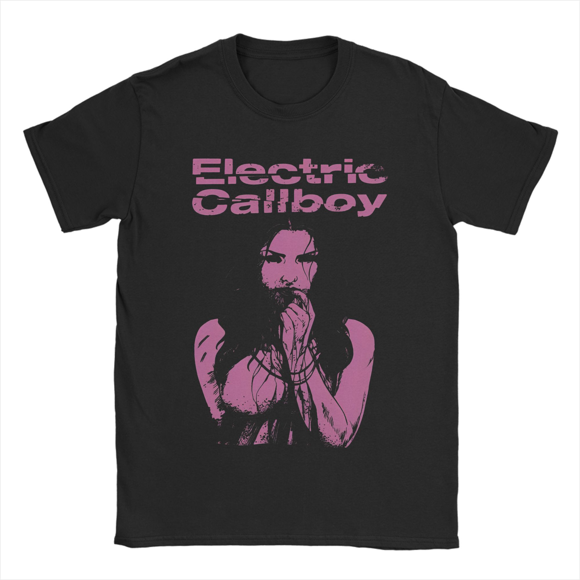 

Повсякденна футболка з вініловим принтом Electric Callboy Splash для чоловіків, з круглим вирізом, з коротким рукавом, одяг, бавовняна літня футболка XXXXXL
