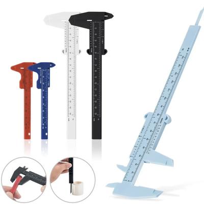 1PC Eyebrow Measuring Vernier Caliper Tattoo Caliper Rulers Portable Makeup Beauty Measurement Tool Pink 5Color Plastic 80/150MM