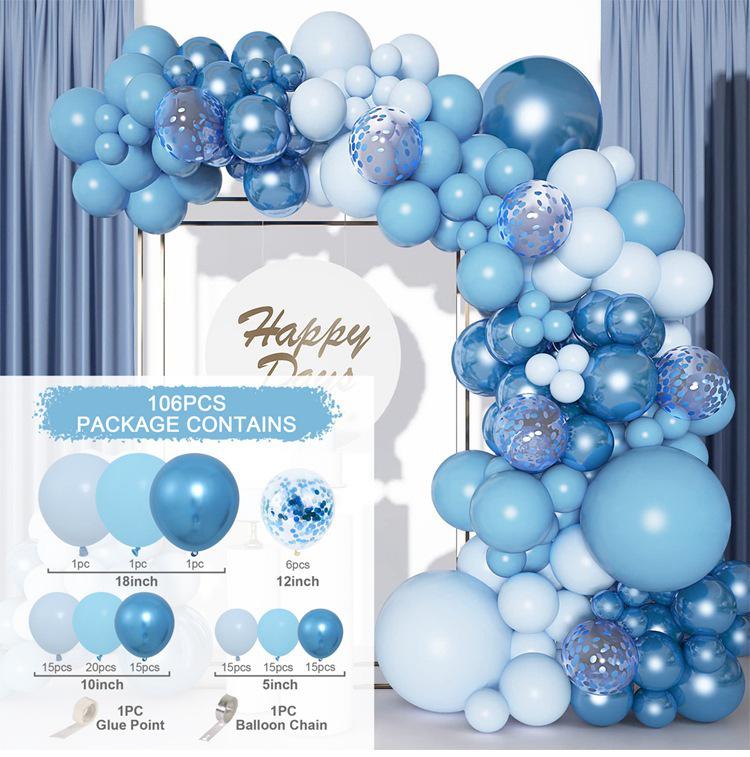 Elegant Birthday and Wedding Balloon Set - High-End Latex and Arch Decorations for Special Occasions