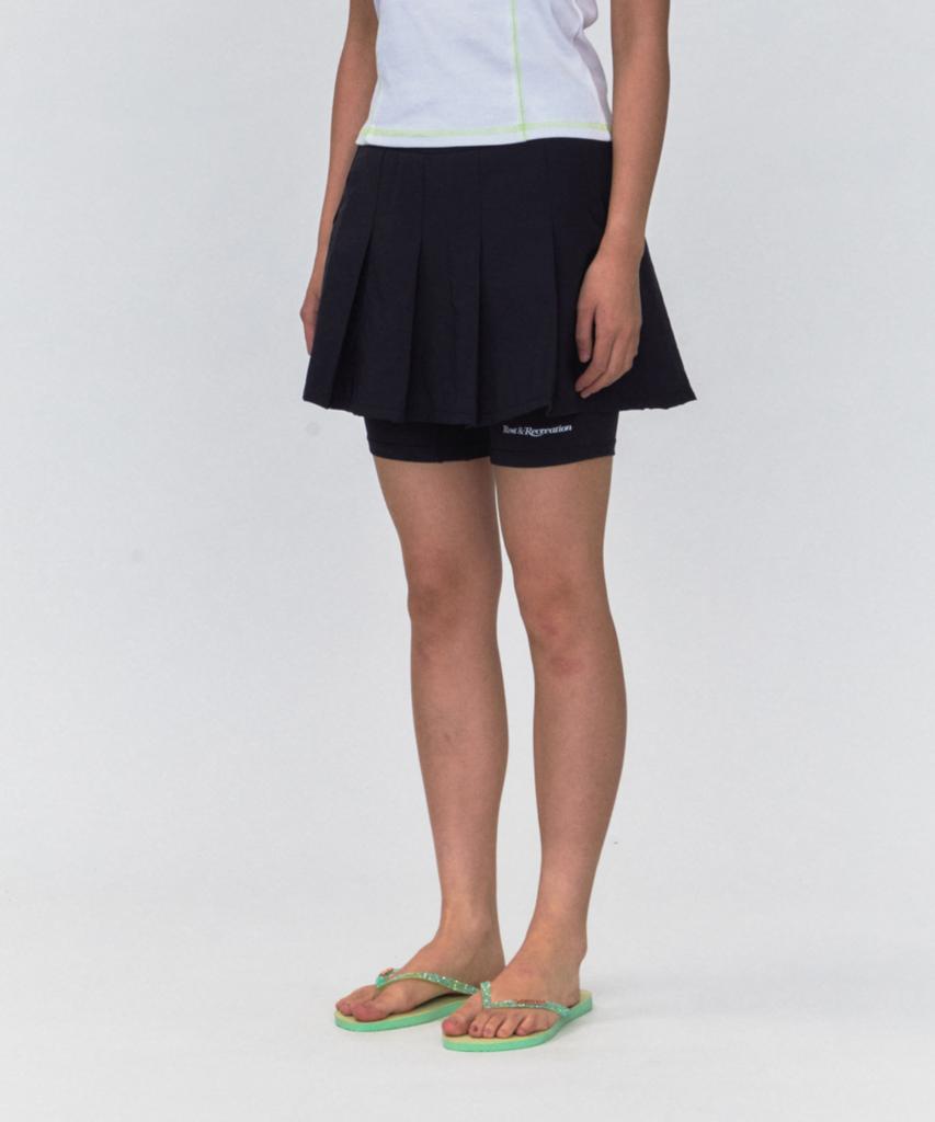 Rest And Recreation Rr Layered Pleats Skirt_Black