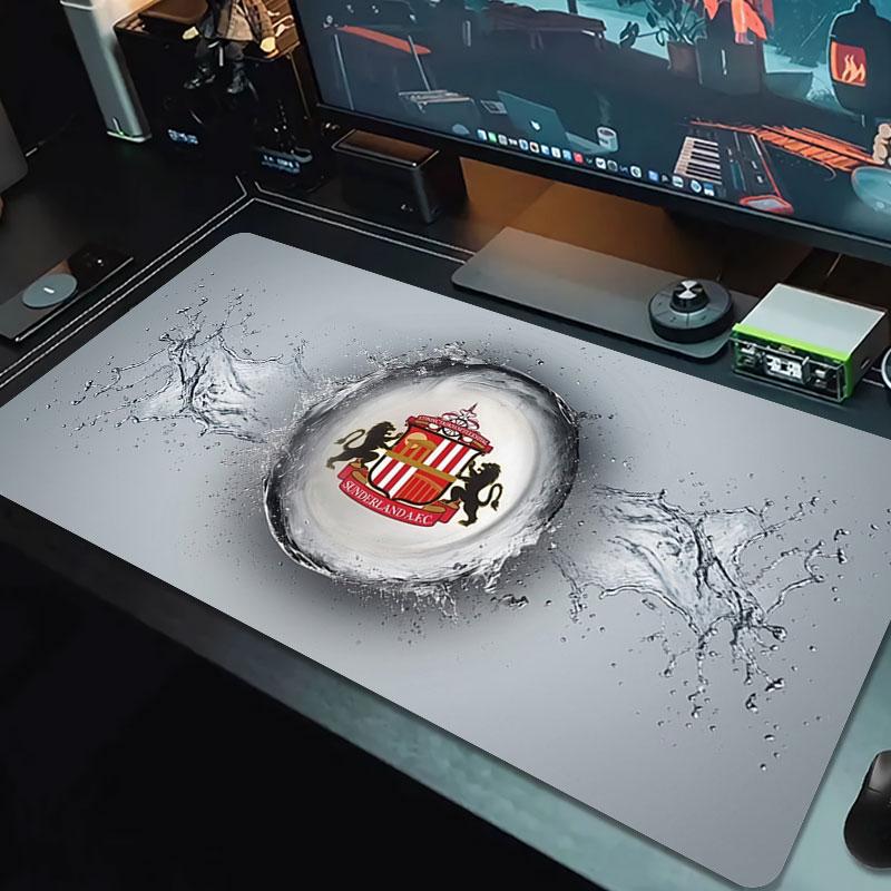 Sunderland Association Football Club Logo Large Size Mouse Pad Large Gaming Table Cushion Non-slip Laptop Tablet Big Mousepad XXL Mat Mini PC Playmat 