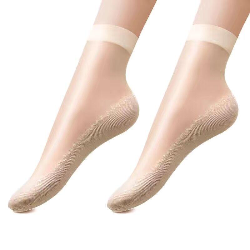 Andra generationens halkfria bomullsstrumpor för kvinnor - Anti-nopp och slitstarka för vår/sommar