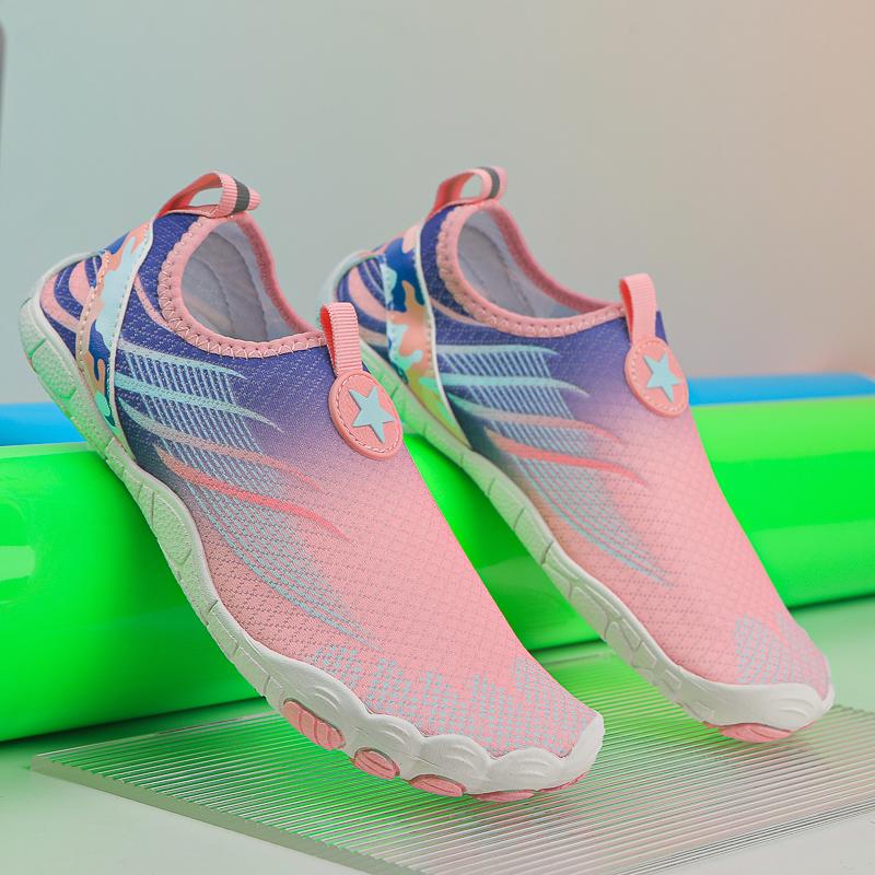 Fashion Pink Wading Shoes Man Water Sneakers Swimming Beach Quick-Dry Wading Footwear Outdoor Upstream Shoes Breathable Barefoot Sandals