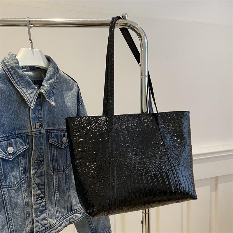 

1 шт. Сумка через плечо чистого цвета для женщин, модная большая сумка-тоут, в которую можно положить iPad