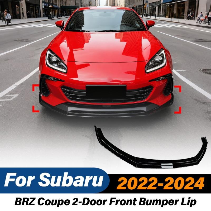 For Subaru BRZ Coupe 2-Door 2022 2023 2024 Automobile Front Bumper Lip Sports Style Spoiler ABS Splitter Body Modification Kit
