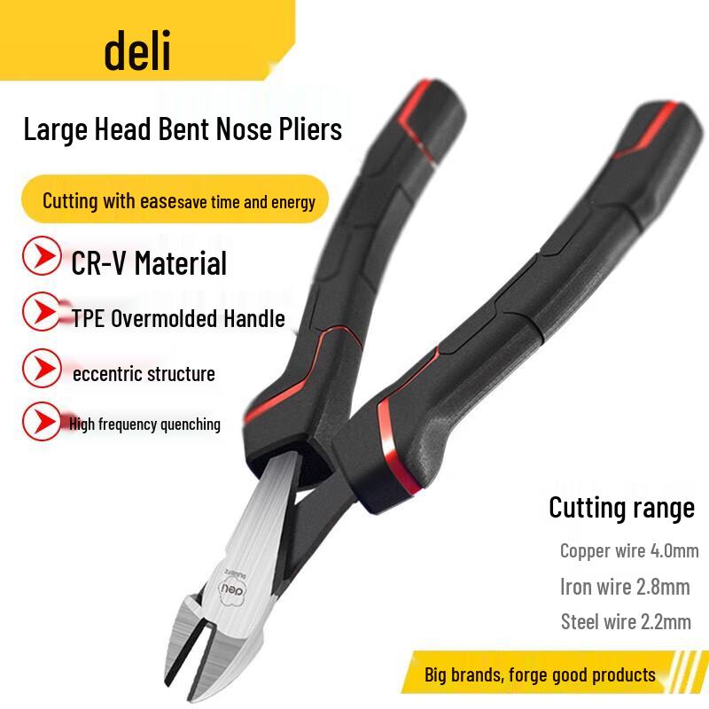 Deli Industrial 7-inch Diagonal Cutting Pliers